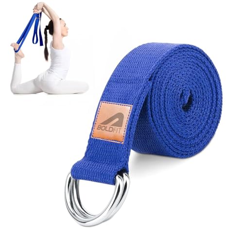 Boldfit Yoga Belt for Women and Men - Yoga Strap for Stretching with Extra Safe Adjusta…