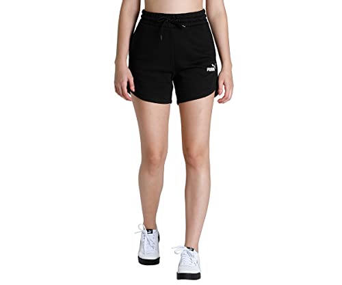 Puma Womens ESS High Waist Shorts, Black, XL (84833901)