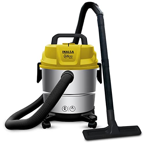 INALSA Wet and Dry Vacuum Cleaner for Home, 15 LTR Capacity,1400 W, 17 kPa Suction, Blo…
