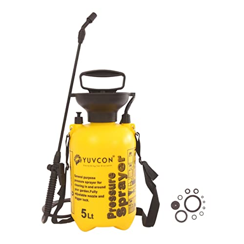 YUVCON Garden Spray Pump (5 Litre), Multi-Purpose Compression Sprayer for Gardening & A…