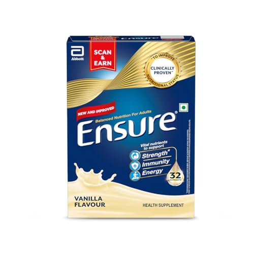 Ensure Complete, Balanced Nutrition Drink For Adults 400g, Vanilla Flavour, Now With A…
