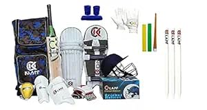 Klapp Duffel Complete Cricket kit with Sppoflly Stump, Base and bails (Kashmir Willow)…