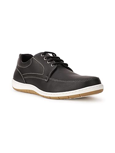 Bata I-and Laceup Men's Black Casual Shoes - 10 UK (8216179)