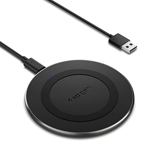Spigen 15W Non-MagSafe Wireless Charger with A to C Cable - Black