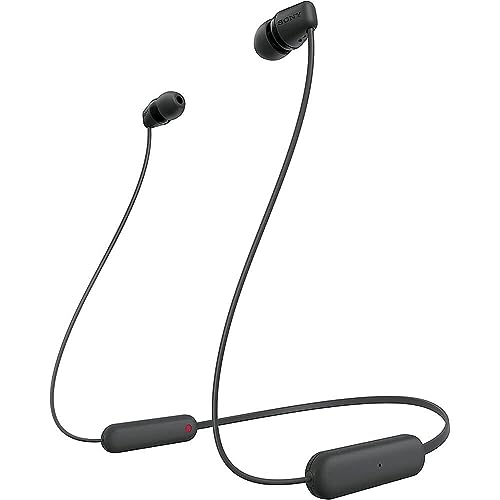 Sony WI-C100 Wireless Headphones with Customizable Equalizer for Deep Bass & 25 Hrs Bat…