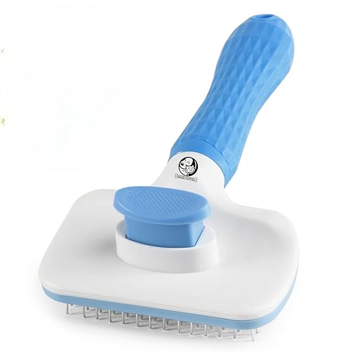 Foodie Puppies Grooming & Cleaning Thin Slicker Brush for Dogs & Cats | Self Clean Brus…