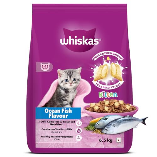 Whiskas Junior Mother Cat & Kitten (2-12 Months) Dry Cat Food, Ocean Fish Flavour, 6.5…