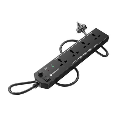 Portronics Power Plate 10 Extension Board with 4 Universal Sockets, 2 Meter Long Cord,…