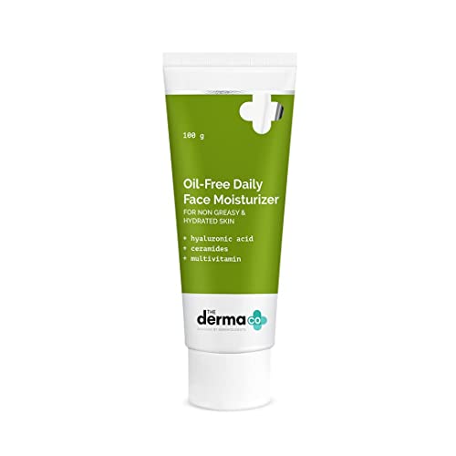 The Derma Co Oil-Free Daily Face Moisturizer | With Hyaluronic Acid, Ceramides & Multiv…