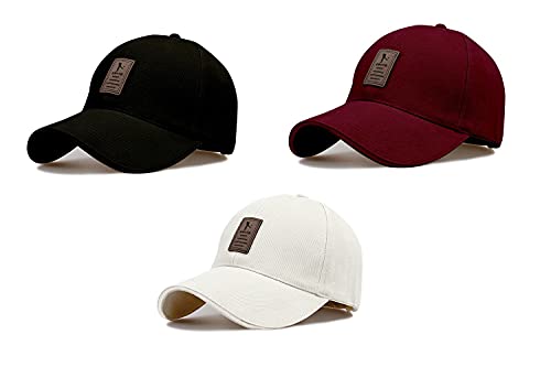 FY LANE Unisex Cotton Combo 3 @2 Cap Topi Head Branded Caps Adjustable Strap Summer Spo…