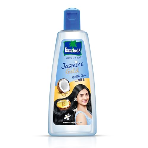 Parachute Advansed Jasmine Gold Coconut Hair Oil With Vitamin-E For Super Shiny Hair, N…