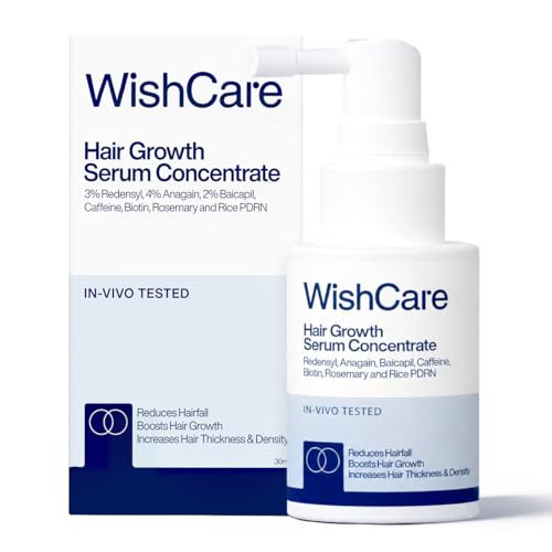 WishCare Hair Growth Serum For Scalp | 94% Saw New Hair Growth | Redensyl & Rosemary Oi…
