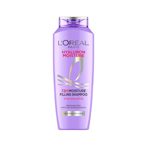 L'Oreal Paris Moisture Filling Shampoo, With Hyaluronic Acid, For Dry & Dehydrated Hair…