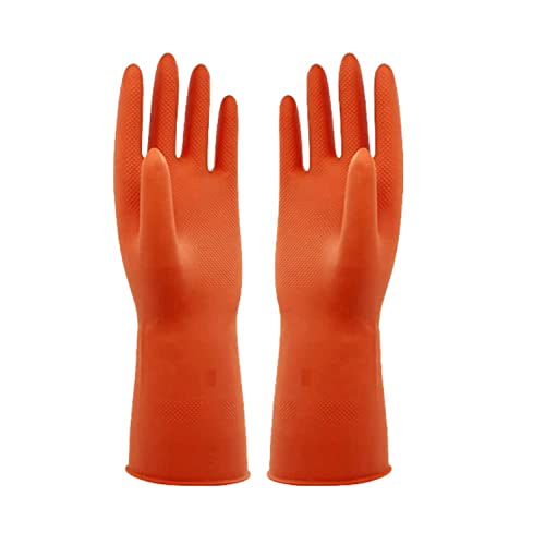 Robustt Heavy Duty Rubber Hand gloves (1 Pair) for Dishwashing, gardening, kitchen clea…