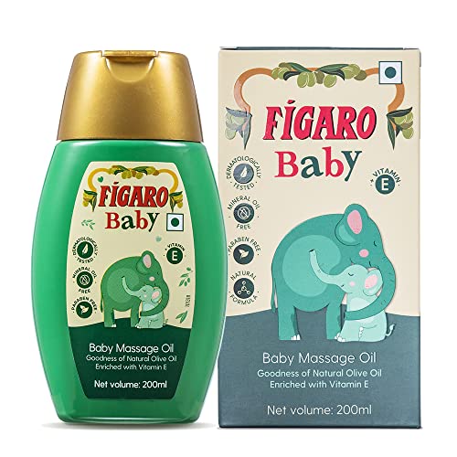 Figaro Baby Massage Oil With Goodness Of Natural Olive Oil Enriched With Vitamin E, Der…