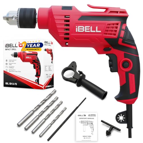 IBELL Impact Drill ID13-75 | 650W | 13mm Chuck | 2800 RPM | Copper Armature | 2-Mode Ha…