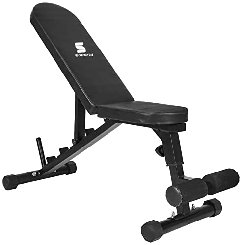 Amazon Brand - Symactive Heavy Duty 3 in 1 Adjustable Incline Multipurpose Gym Bench, M…