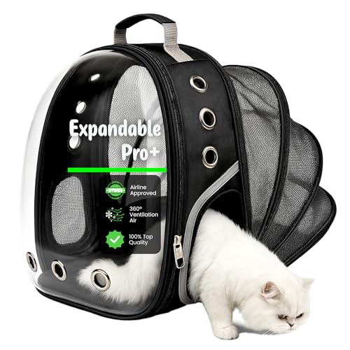 Buraq Pets Astronaut Cat Backpack | Bubble Window | Expandable Carrier