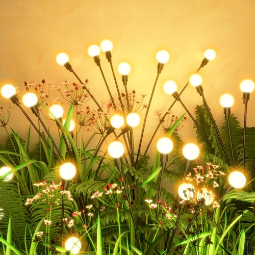 Solar Firefly Lights, Solar Outdoor Lights Garden Lights Outdoor Waterproof, Firefly Li…