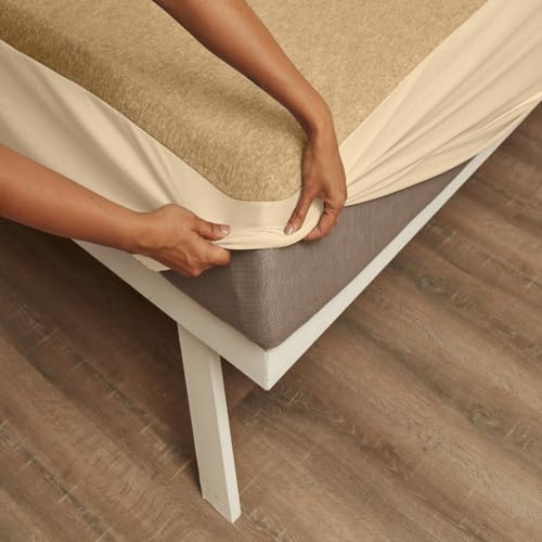 Wakefit 100% Waterproof Terry Cotton Feel Mattress Protector, King - 78x72 inch | Breat…
