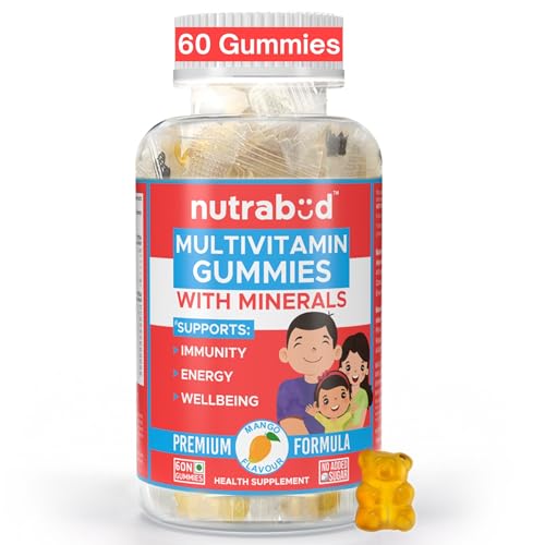 Nutrabud Multivitamin Gummies for Kids, Men, Women, Adults | No Added Sugar | For- Heal…