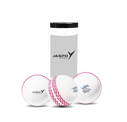jaspo T-20 Ultra Practice Synthetic Rubber Cricket Ball/Wind Balls (125-130 GMS) for -…