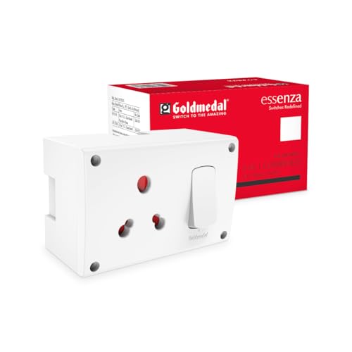 Goldmedal Essenza 16A Modular Switch Socket with Junction Box | 3 in 1 Heavy-Duty Power…