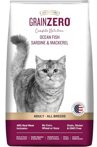 Grain Zero Adult Dry Cat Food 1.2kg | Ocean Fish, Sardine & Mackerel | 48% Fresh Fish I…
