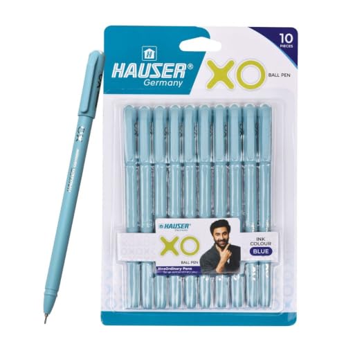 Hauser XO 0.7mm Ball Pen Blister Pack | Sleek Body & Minimalistic Design | Matt Finish…