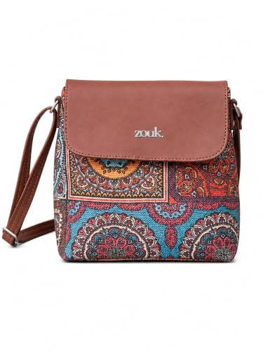 ZOUK Flap Sling Bag | Crossbody Bags for Women | Women's Handbags | Stylish | Vegan Lea…