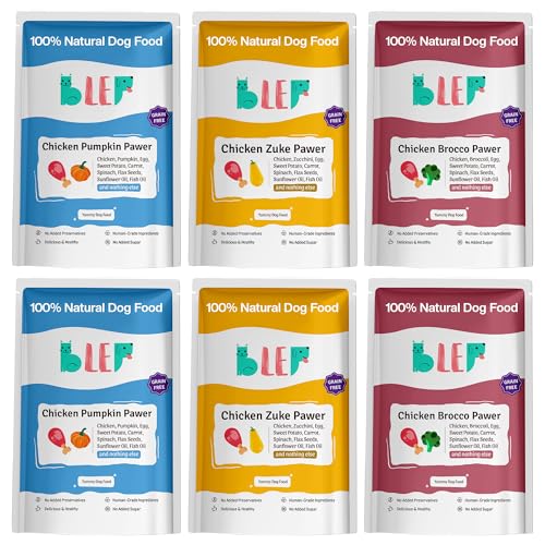 BLEP Dog Food Adult & Puppy | 600g | Dog Wet Food, High Protein, Omega 3&6, Contains Ch…