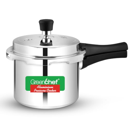 Greenchef Marco Aluminium outer lid Pressure Cooker, Non-Induction Base 3 Litre capacit…