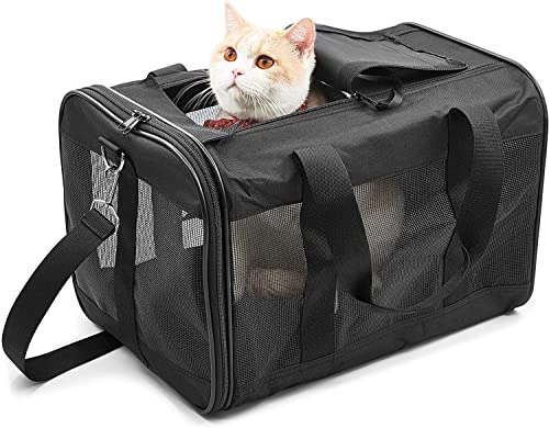 KIKA Pets SPRINGFRAME Carrier Dog Carrier Soft Sided Pet Travel Carrier for Cats, Small…