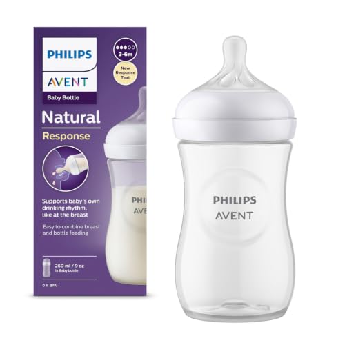 Philips Avent Natural Response Baby Feeding Bottle - 260Ml Baby Milk Bottle Pack of 1,…