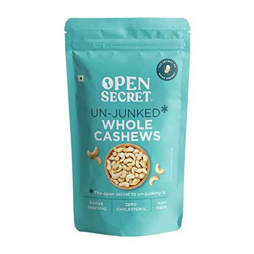 Open Secret Premium Cashew | 200g | Whole Cashew Nuts, Dry Fruits, Kaju, Healthy Snacks…
