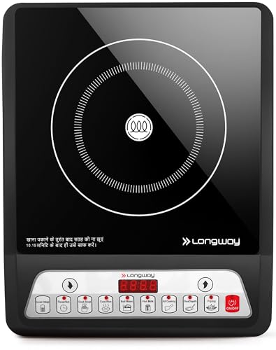 Longway Elite Plus IC 2000 Watt Induction Cooktop with Auto Shut-Off & Over-Heat Protec…