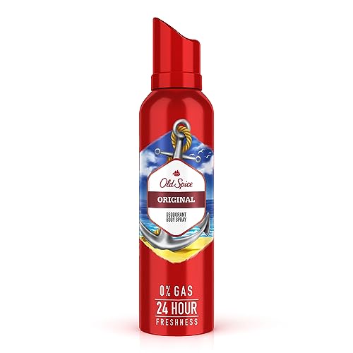 Old Spice Original No Gas 24 hour Long Lasting Freshness Deodorant Perfume Body Spray F…