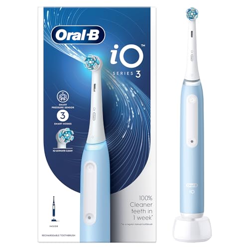 Oral-B iO3 Ultimate Clean Electric Toothbrush for Adults | 3 Smart Modes | iO Pressure…