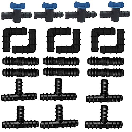 Ascension 16 MM Drip Irrigation Pipe Fittings, Accessories, Elbows, Tee, Straight Conne…