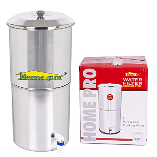 Home-Pro - Gravity Water Filter and Purifier | 21 Liters Total Capacity (11L Bottom & 1…