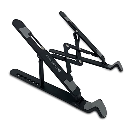 Zebronics-NS1500 Laptop Stand Featuring Foldable Design, Anti-Slip Silicone Rubber Pads…