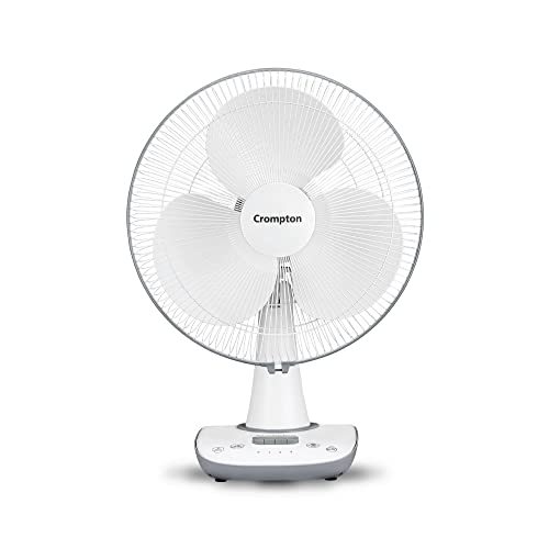Crompton Wave Star 400MM Table Fan | High Air Delivery| Low Noise Operation | Smooth Os…