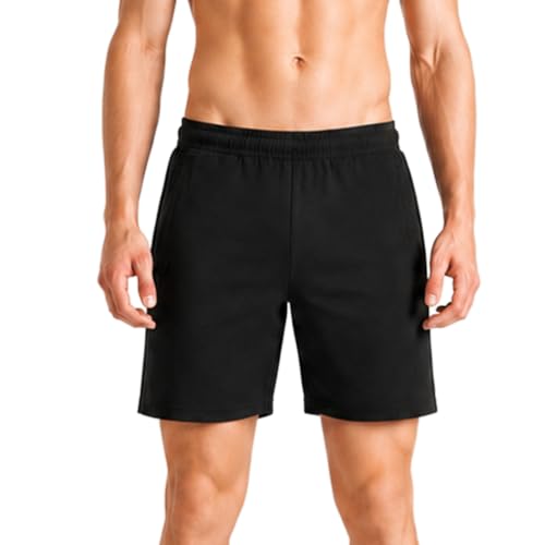 Pepe Jeans Men's Solid Cotton Poly Blend Regular Fit Active Shorts | Lightweight Athlei…
