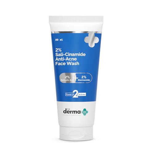 The Derma Co Sali-Cinamide Anti-Acne Face Wash with 2% Salicylic Acid & 2% Niacinamide…