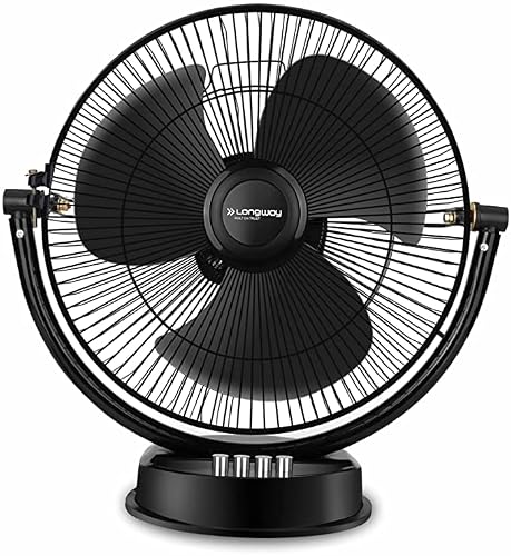 LONGWAY Speedy P1 300 mm/12 inch Ultra High Speed 3 Blade Anti-Dust Decorative Star Rat…