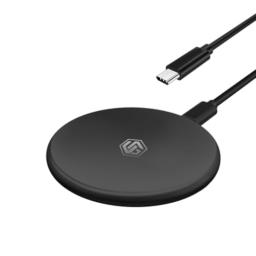UNIGEN UNIPAD 200 Wireless Charger, 15W Qi Fast Wireless Charging Pad [Type-C to C Cabl…