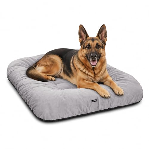 Amazon Basics Premium Rectangular Washable Soft Velvet Pet Bed for Dog and Cat | XXL Si…