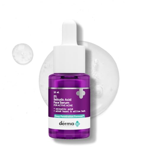 The Derma Co 2% Salicylic Acid Face Serum - 10 ml | Reduces acne & blackheads | Tighten…