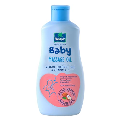 Parachute Advansed Baby Massage Oil for New Born| 100% Virgin Coconut Oil | Clinically…
