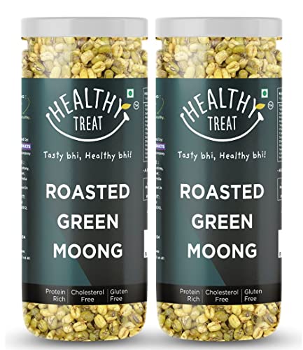 Healthy Treat Roasted Solid Moong 300 gm (Pack of 2-150 gm each) | Spicy Masala Moong |…